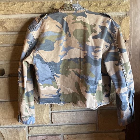 Zadig & Voltaire Camo Print Biker Jacket - Picture 5 of 9